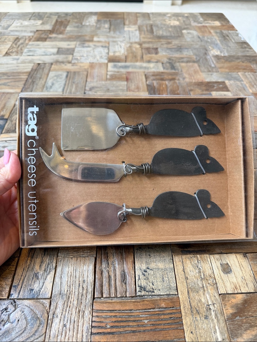 tag® Mouse Cheese Utensils Set - Set of 3